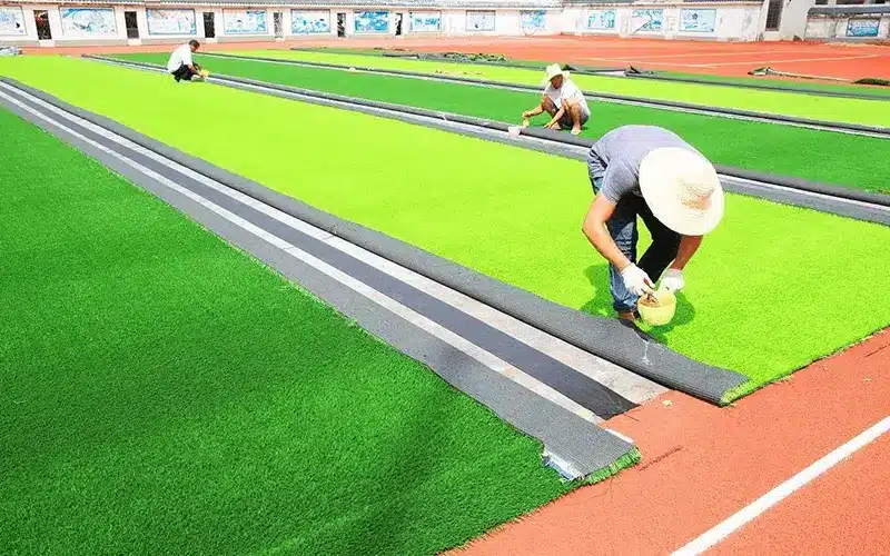 Artificial turf construction attention